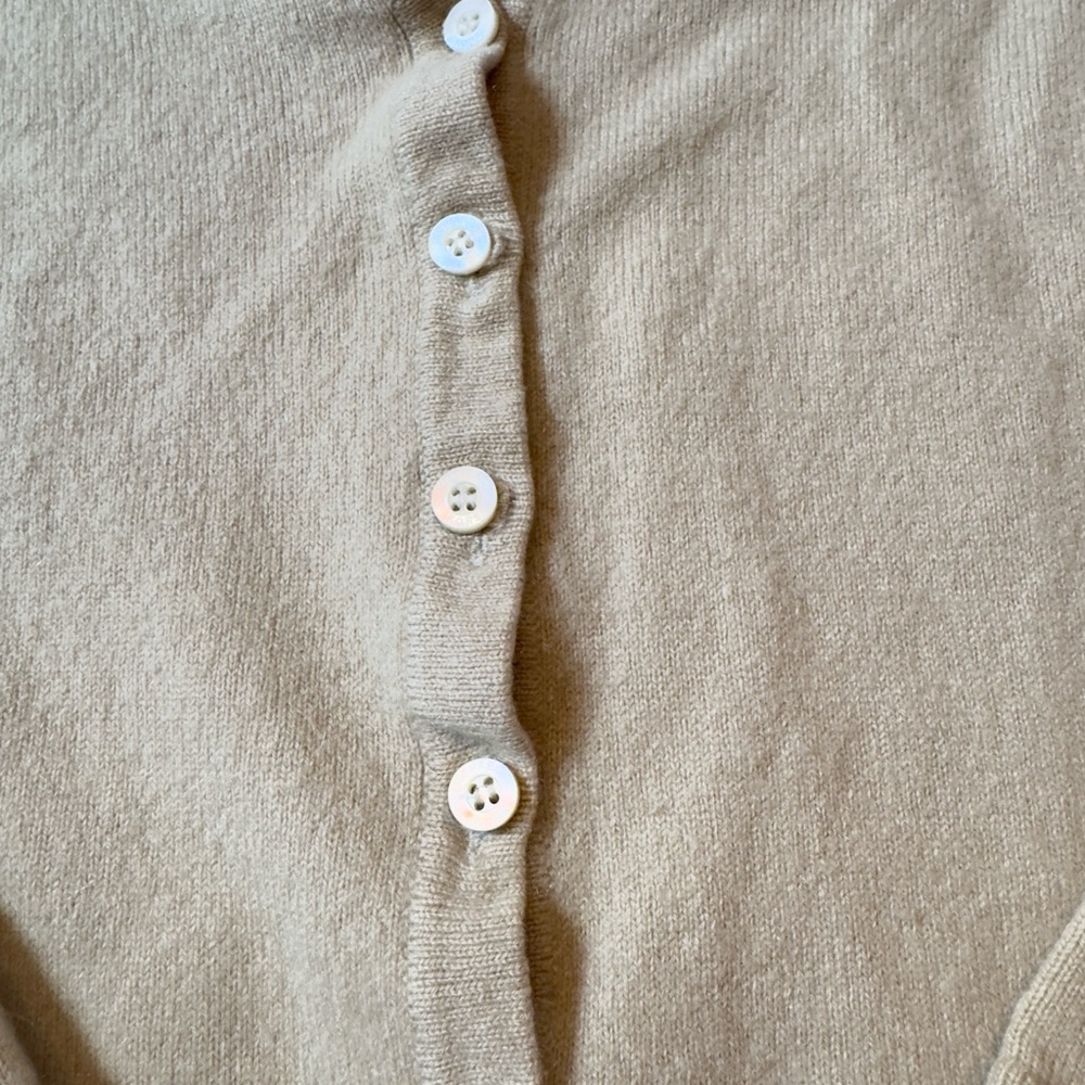 Michael Kors Cashmere Cream Cardigan - Picture 8 of 12